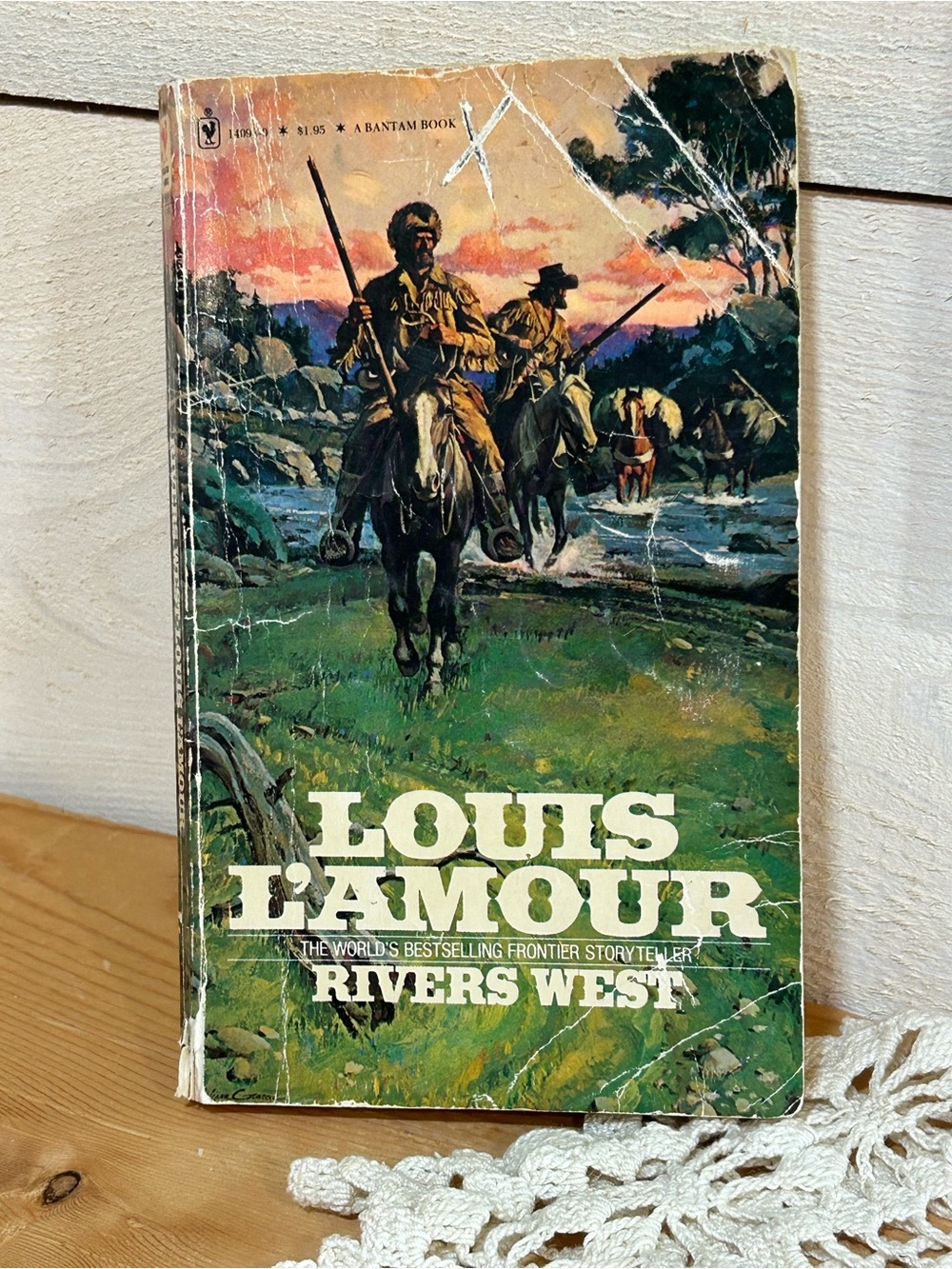 L'Amour Rivers West Paperback Book - Green Cover